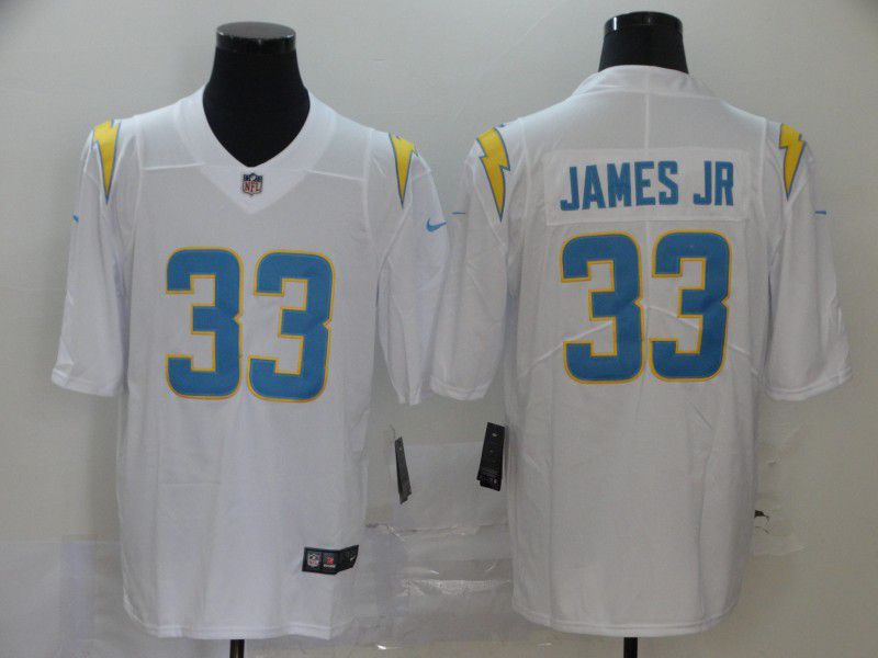 Men Los Angeles Chargers #33 James jr White Nike Vapor Untouchable Stitched Limited NFL Jerseys->los angeles chargers->NFL Jersey